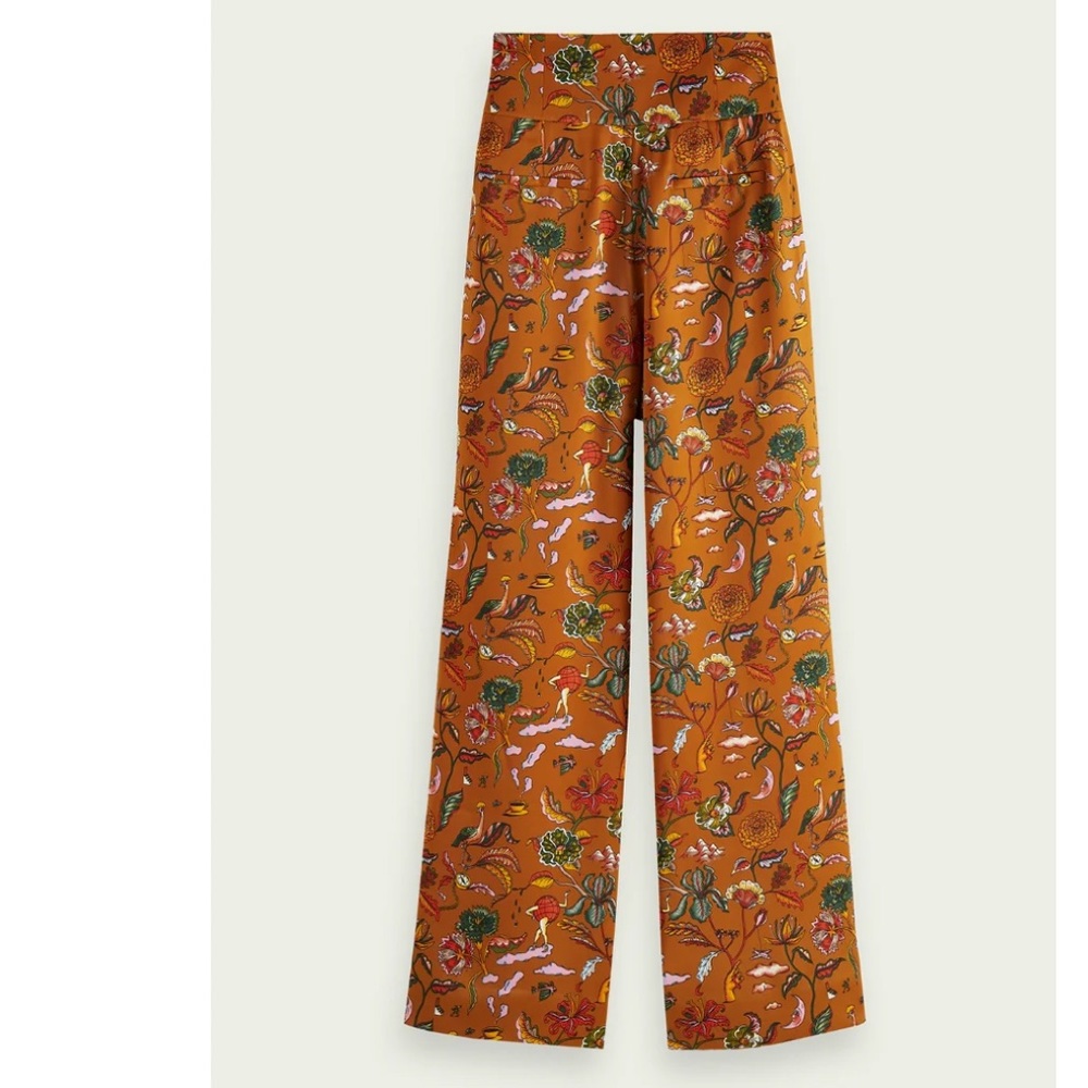 Scotch & Soda RARE printed botanical inspired print pants size SMALL